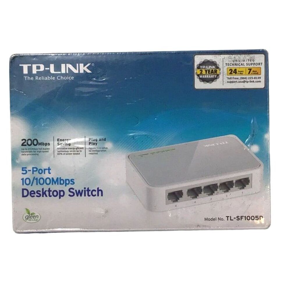 TP-LINK (TL-SF1005D) 5 Port Desktop Ethernet Switch